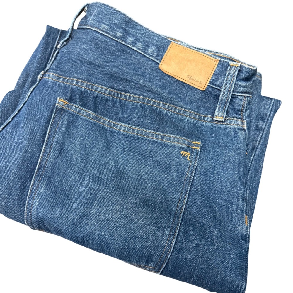 Madewell Baggy Straight Jeans Mens 33 (38x30) Hemp Blend Relaxed Fit Denim